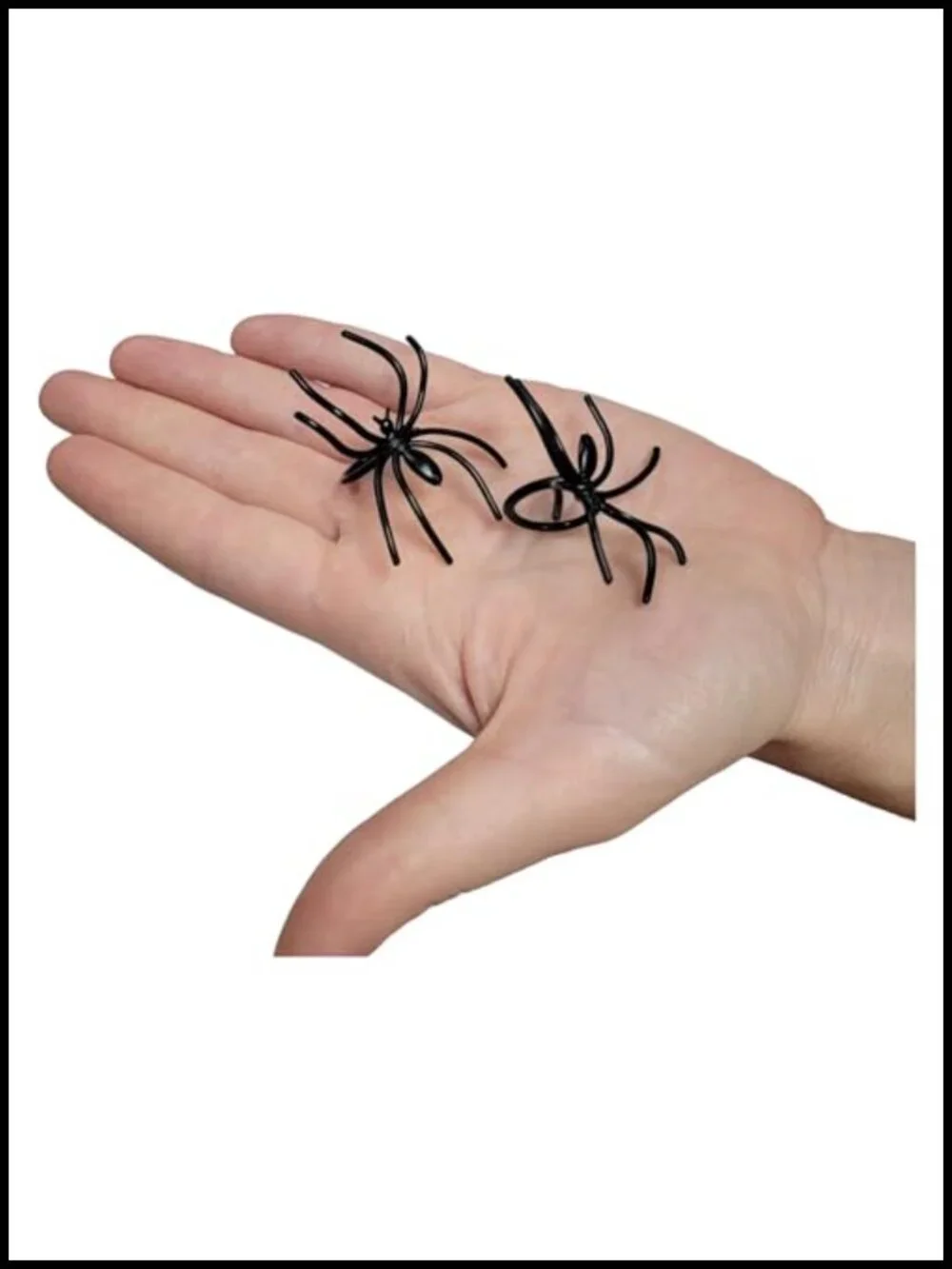 Halloween Realistic Spider Rings 144 Pcs Plastic Kids Size Party Favor Costume